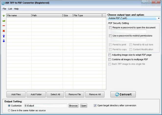 Ailt TIFF to PDF Converter