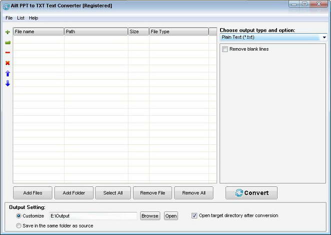 Ailt PPT to TXT Text Converter