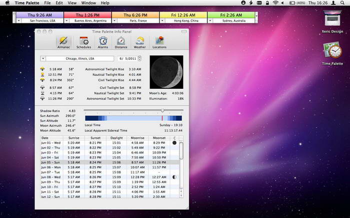 Time Palette For Mac