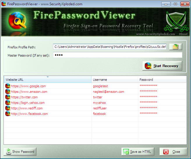 FirePasswordViewer