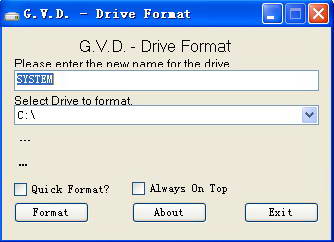 G.V.D. - Drive Format