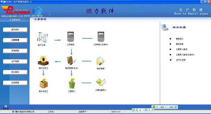 鹏力打菲计件管理软件