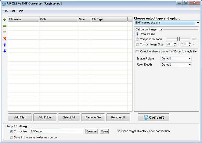 Ailt XLS to EMF Converter