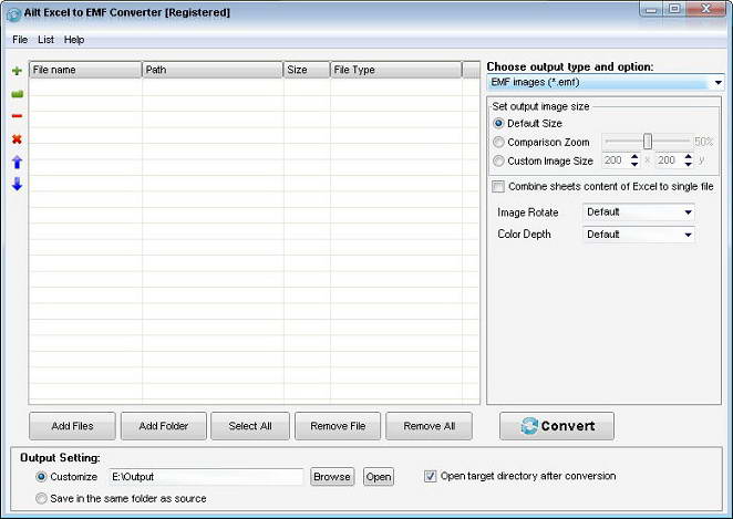 Ailt Excel to EMF Converter