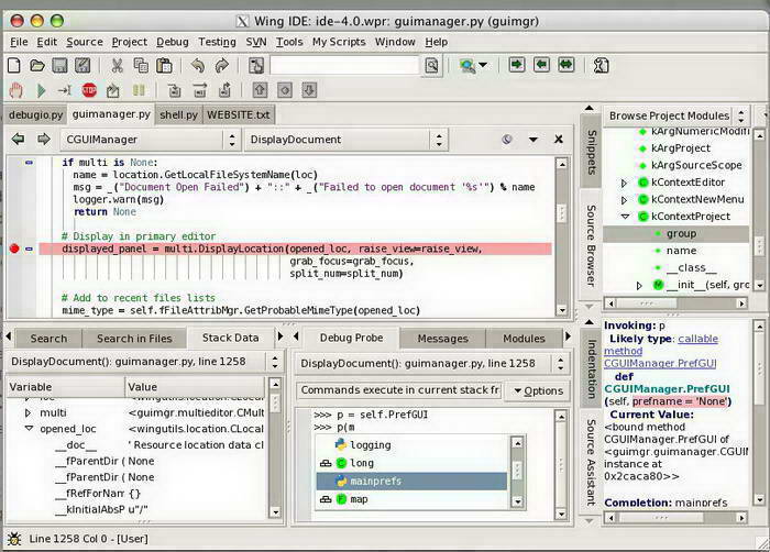 Wing IDE Professional for Linux (64-bit) deb