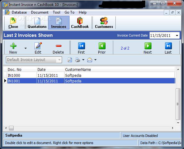 instant invoice n cashbook 10