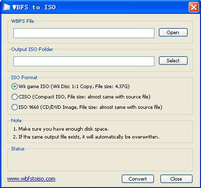WBFS to ISO