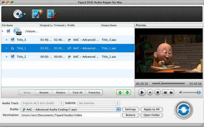 Tipard DVD Audio Ripper for Mac