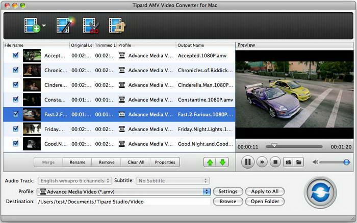 Tipard AMV Video Converter for Mac