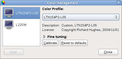 GNOME Color Manager For Linux