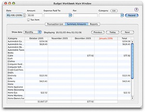 Budget Workbook For Mac