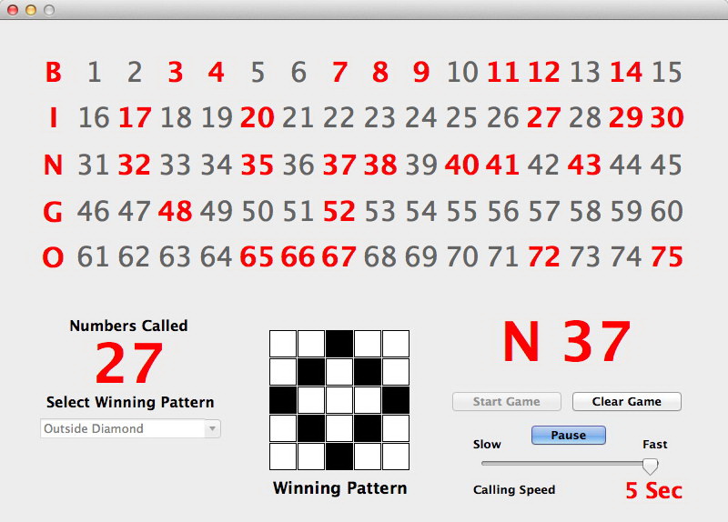 Bingo Caller For Mac