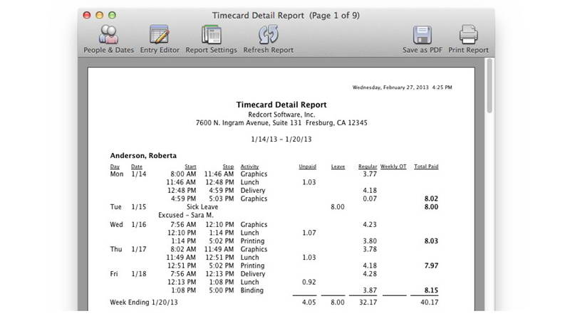 Virtual TimeClock Pro For Mac