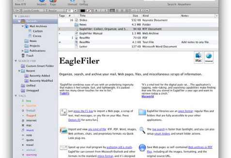 EagleFiler For Mac