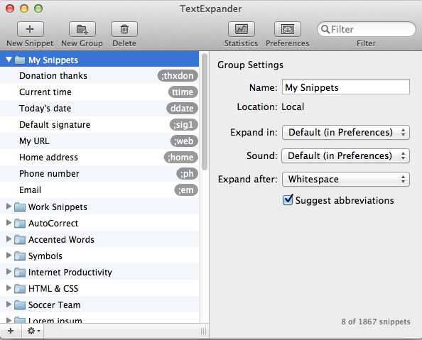 TextExpander For Mac