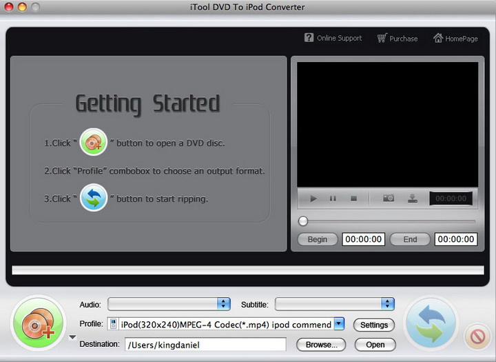 iTool DVD to iPod Converter for MAC