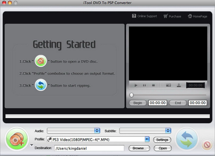 iTool DVD to PSP Converter for MAC