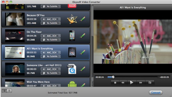 iSkysoft Video Converter for Mac