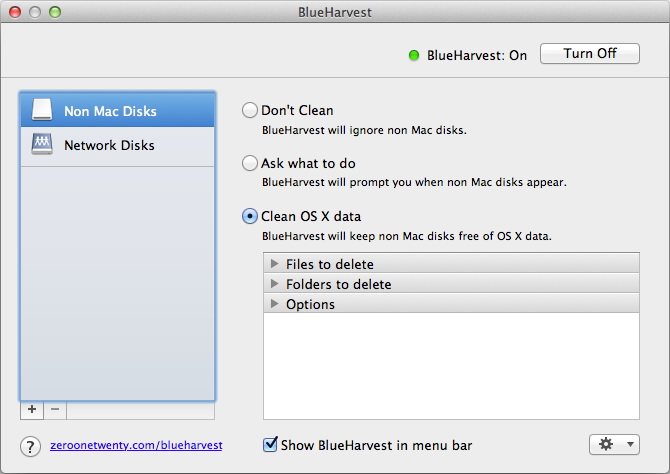 BlueHarvest For Mac