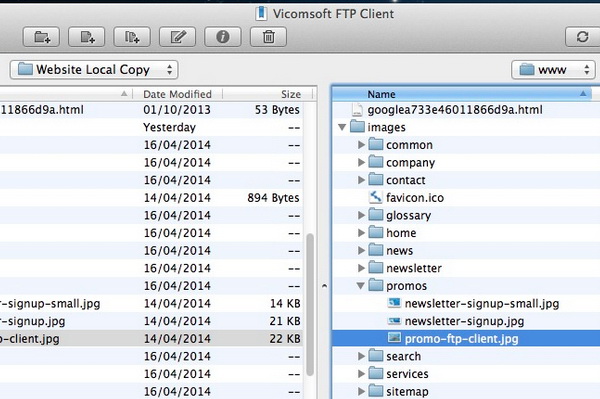 Vicomsoft FTP Client For Mac