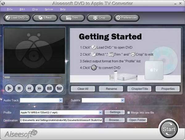 Aiseesoft DVD to Apple TV Converter for Mac