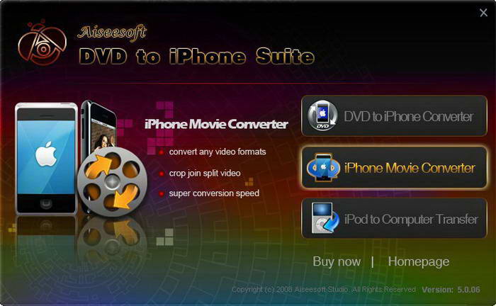 Aiseesoft DVD to iPhone Suite for Mac