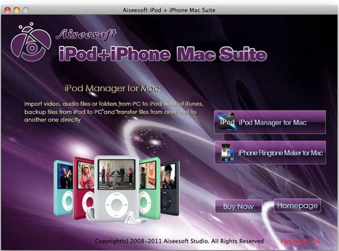 Aiseesoft iPod  and iPhone Mac Suite