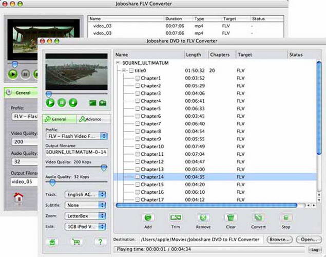 Joboshare DVD to FLV Bundle For Mac