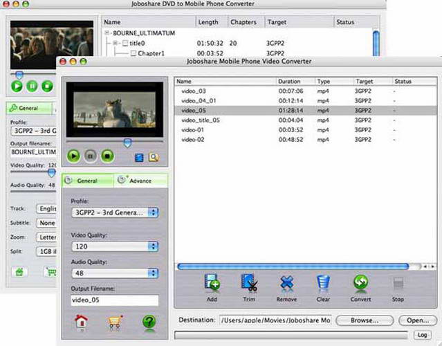 Joboshare DVD to Mobile Phone Bundle for Mac