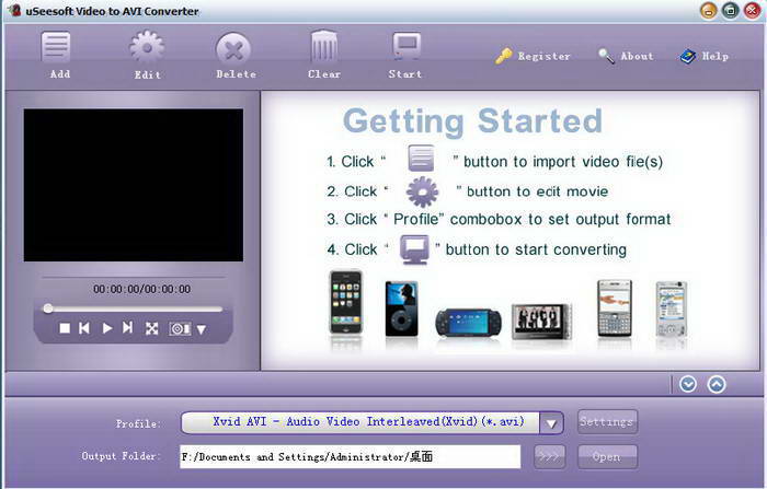 uSeesoft Video to AVI Converter for Mac