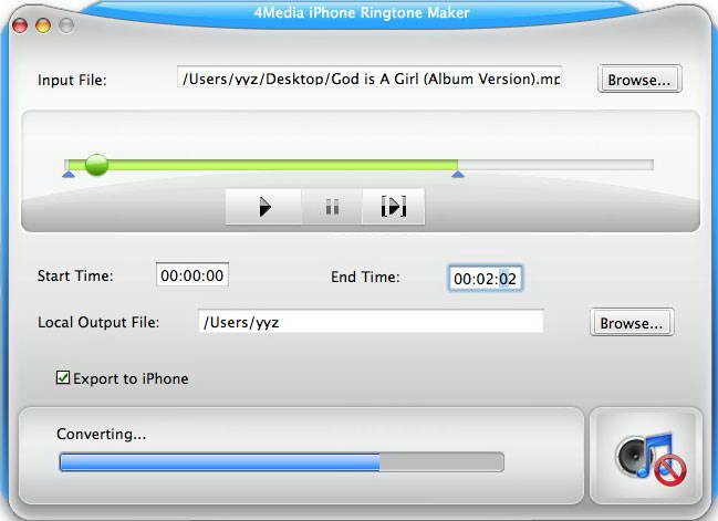 4Media iPhone Ringtone Maker for Mac