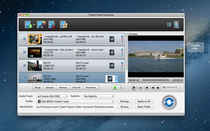 Tipard iRiver Video Converter for Mac