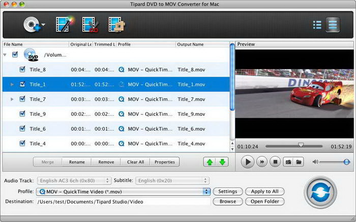 Tipard MOV Converter for Mac