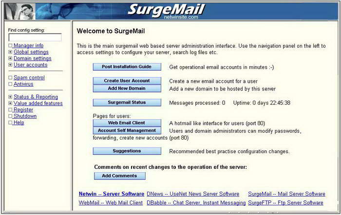 SurgeMail Mail Server For Mac