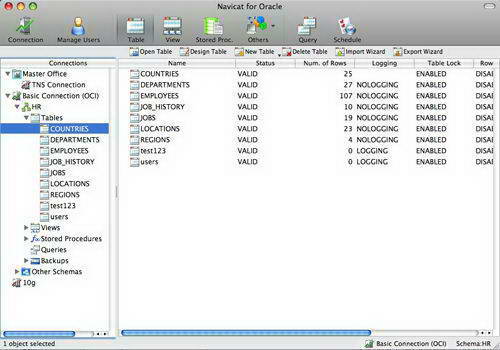 Navicat for Oracle For Mac