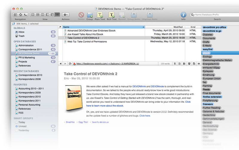 DEVONthink Personal For Mac