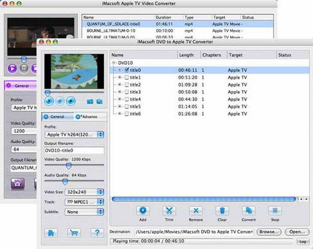 iMacsoft DVD to Apple TV Suite For Mac