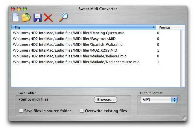 Sweet MIDI Converter For  Mac