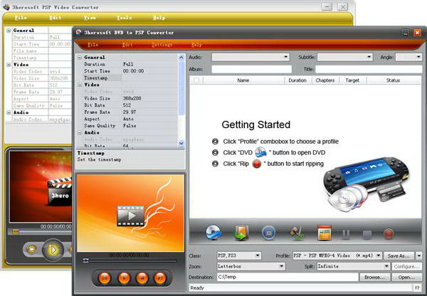 3herosoft DVD to PSP Suite for Mac