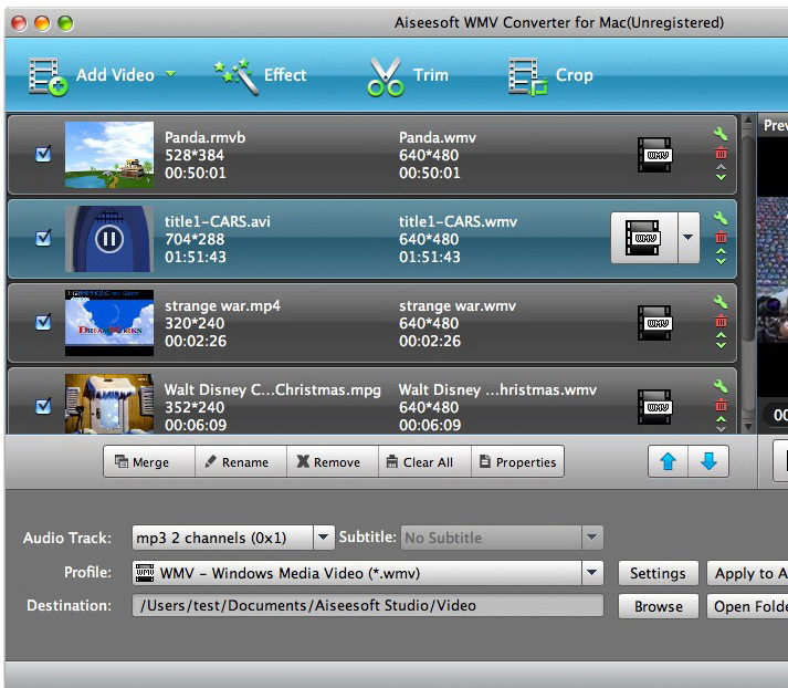 Aiseesoft WMV Converter for Mac