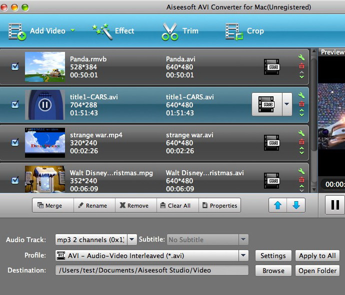 Aiseesoft AVI Converter for Mac