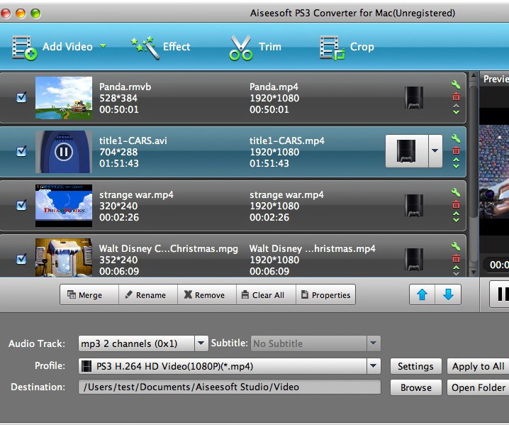 Aiseesoft PS3 Converter for Mac