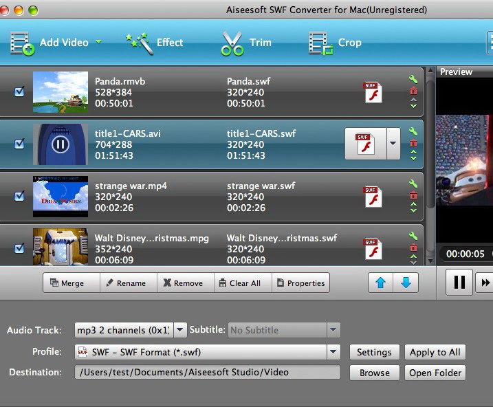 Aiseesoft SWF Converter for Mac