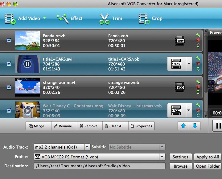Aiseesoft VOB Converter for Mac
