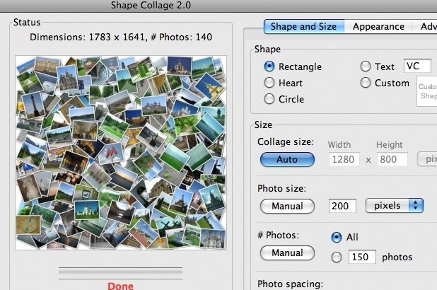 Shape Collage For Mac