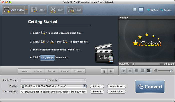 iCoolsoft iPod Converter for mac