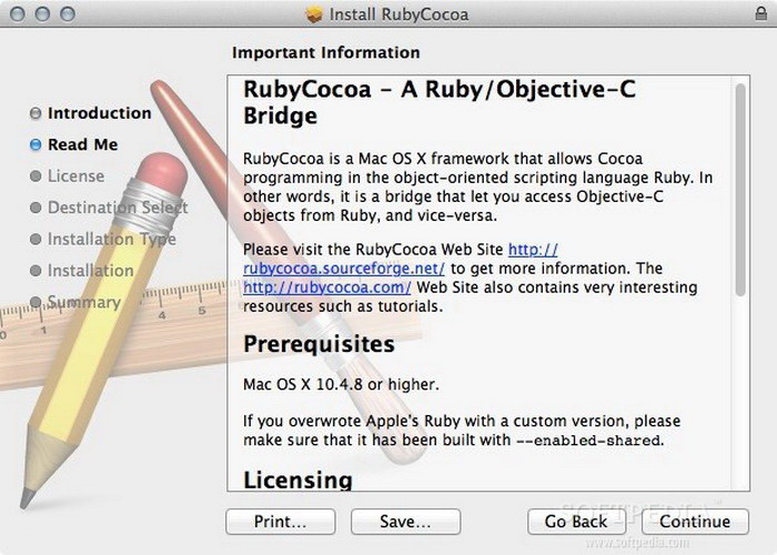 RubyCocoa For Mac