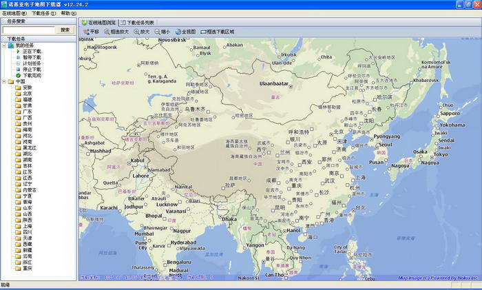 水经注诺基亚电子地图下载器