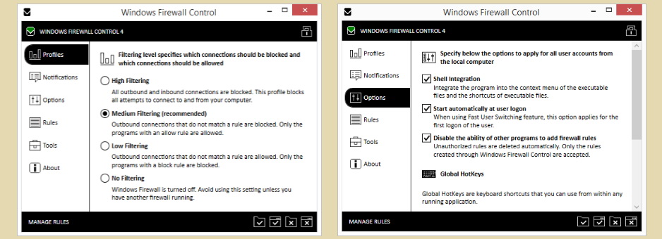 Windows Firewall Control