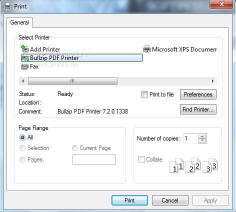 BullZip PDF Printer Standard